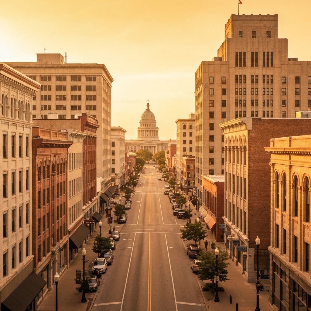 Lansing Michigan skyline